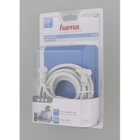 Hama ant. Cable Coaxial Plug-Coaxial Jack, 10 m, 75 dB, 50pcs   white