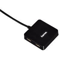 Hama USB 2.0 HUB "Alu mini" 1:4, stříbrný
