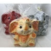 pokladnička SLON sedící, MIX, v.28cm, keramika