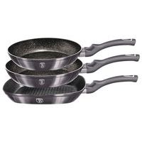 BERLINGERHAUS Sada pánví s mramorovým povrchem 3 ks Carbon PRO Line BH-6904