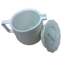 konvice 0,3l bílá + víčko, (tablet), d9,7x9,5cm, plast