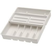 příborník 38x42,5x7,5cm, 13přihr. s posuv.dílem,plast