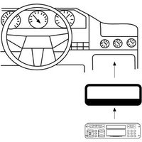 Hama car Radio Support for Peugeot 206