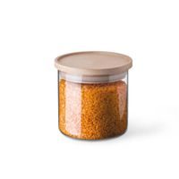 dóza 0,50l, d96x 96mm, sklo+dřev.víčko SIMAX