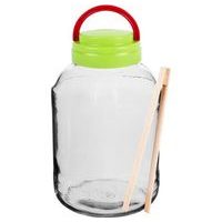 BROWIN SKLENICE S PLASTOVÝM VÍČKEM A KLEŠTĚMI 3L_hamashop