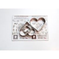 vykr. 0870 Srdíčka, 5cm, 2ks /b.SKIN/