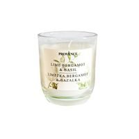 Provence SVÍČKA VE SKLE LIMETKA A BERGAMON 7.5X8.5CM 158G_hamashop