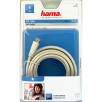 Hama SAT kabel F-vidlice - F-vidlice, 1,5 m, kolmé konektory 95 dB, 3*