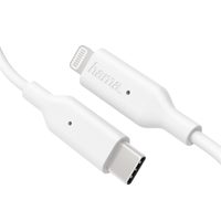 Hama MFi USB-C Lightning nabíjecí/datový kabel pro Apple, bílý