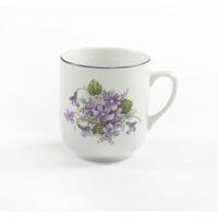 hrnek 300ml TROJKA-FIALKY 8354 V1+V3, čes.porcelán