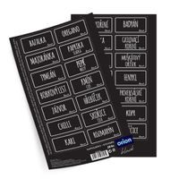 Samolepky na dózy BLACK