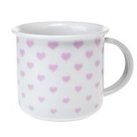 hrnek 100ml TINA - RŮŽ.SRDÍČKA, čes.porcelán
