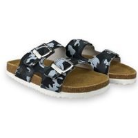 Chlapecké kožené pantofle Best Feet - modré