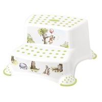 taburetka 40x37,v.21cm,2stupně, bílá nová,Medvídek Pú