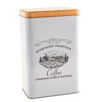 dóza plech. 12,0x7,5x19,0 cm, COFFEE HOMEMADE TRAD.