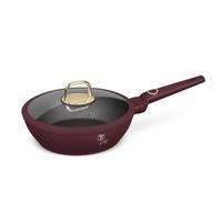 BERLINGERHAUS Pánev hluboká s titanovým povrchem a poklicí 24 cm Leonardo Collection BH-8032