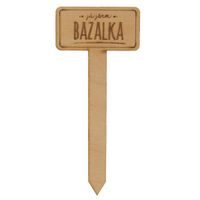 Zápich do květináče bazalka