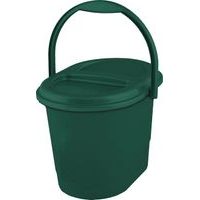 vědro 13l s víkem ECO zelená 37x29,5x27,5cm, plast