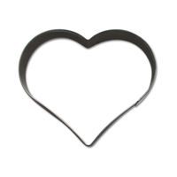 TORO VYKRAJOVÁTKA NA CUKROVÍ-VELKÉ SRDCE,9CM NEREZ_hamashop