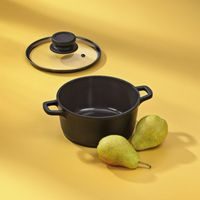 KELA Poklice CALLISTO 24cm, skleněná, bakelitový úchyt KL-10872