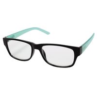 Filtral okuliare na čítanie, plastové, čierne/tyrkysové, +2,0 dpt