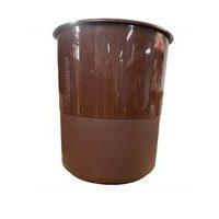 koš odp.13l kancel.plný HNÉDÝ, d27x30cm, plast
