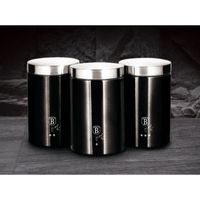 BERLINGERHAUS Dóza na potraviny sada 3 ks Royal Black Collection BH-6296