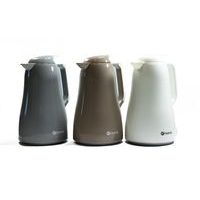 termokonvice 1,0l KÓNICKÁ bílá, pudrová, sklo/plast