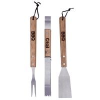 TORO NÁČINÍ GRILOVACÍ BBQ SET 3KS DŘEVĚNÁ RUKOJEŤ_hamashop