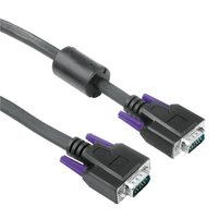 Hama VGA propojovací kabel, 15pin., 75 ohmů, ferity, 5m, černý