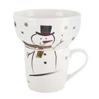 Hrnek s miskou sněhulák 0,35 l