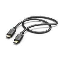 Hama micro USB OTG redukce Flexi-Slim, oboustranný konektor, 15 cm, černá