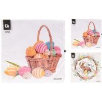 ubrousky 3vr.,16ks, 33x33cm, velikonoční, papír