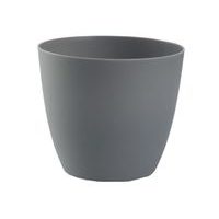 obal d25cm ELLA kamen.šedá, matná, plast