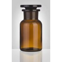 dóza-prachovnice 100ml-kul.hnědá, zabr.víko, sklo