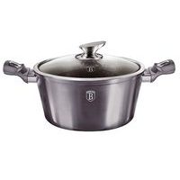 BERLINGERHAUS Kastrol s poklicí s mramorovým povrchem 24 cm Carbon PRO Line BH-6893