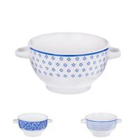 miska 0,75l polév.BLUE DESIGN, d14x8cm, 2ucha, keram.