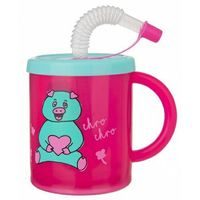 hrnek 0,30l PRASÁTKO, dětský+pítko RUBBY, plast