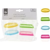 box-sada 4ks, 65ml, mix barev, transp. plast