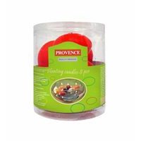 Provence Svíčky plovoucí 8 ks červená, 4, 3 x 2, 8 cm_hamashop