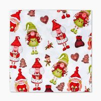 PROCOS UBROUSKY VÁNOČNÍ ELFÍCI 3VRSTVÉ 33X33CM_hamashop