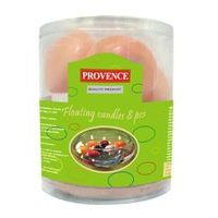 Provence Svíčky plovoucí 8 ks lososová, 4, 3 x 2, 8 cm_hamashop
