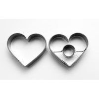 vykr.NR 0582 Srdce m., 4,1cm, 2ks /b.SKIN/