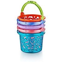 košík na kolíčky kulatý d20x14cm, mix barev