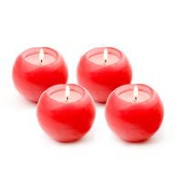 Provence SVÍČKA KOULE, 4KS / ČERVENÁ_hamashop