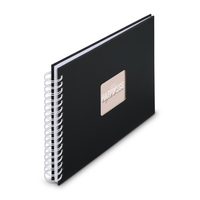 Hama album klasické spirálové FINE ART 24x17 cm, 50 stran, kamenná šedá, bílé listy