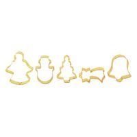 TORO SADA VYKRAJOVÁTEK - VÁNOČNÍ, 5KS, 5CM, ZLATÉ_hamashop