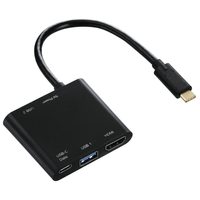 Hama USB-C Multiport adaptér na HDMI, 2x USB typ A, 1x USB typ C (1x4)