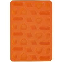forma na 32ks PRACNY mix tvarů, oranž, 31x21cm, silikon