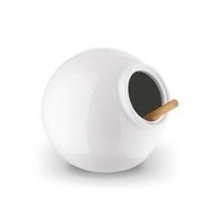 slánka 11x10cm+dř.lžička, 0,3l, KönigHOFFER, bílá, DB, keramika